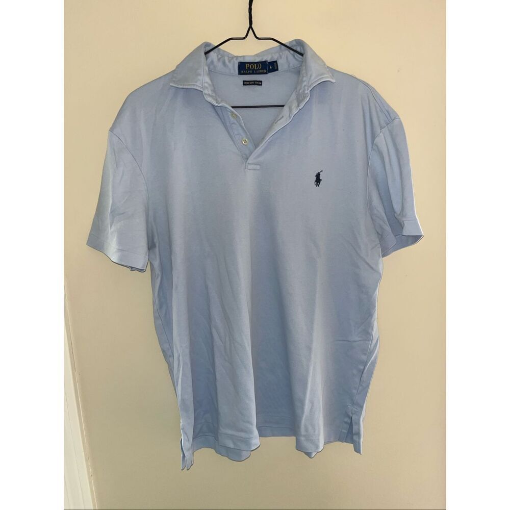 Polo Ralph Lauren Men’s Polo Pima Soft Touch Light Blue Large